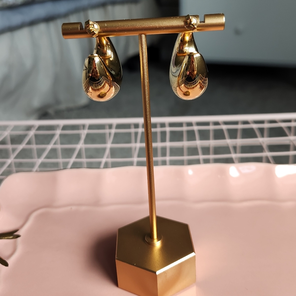 Kendra Scott 18k Gold Vermeil Raylyn Hoop Earrings - Picture 5 of 6